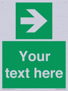 Custom Arrow Right Sign